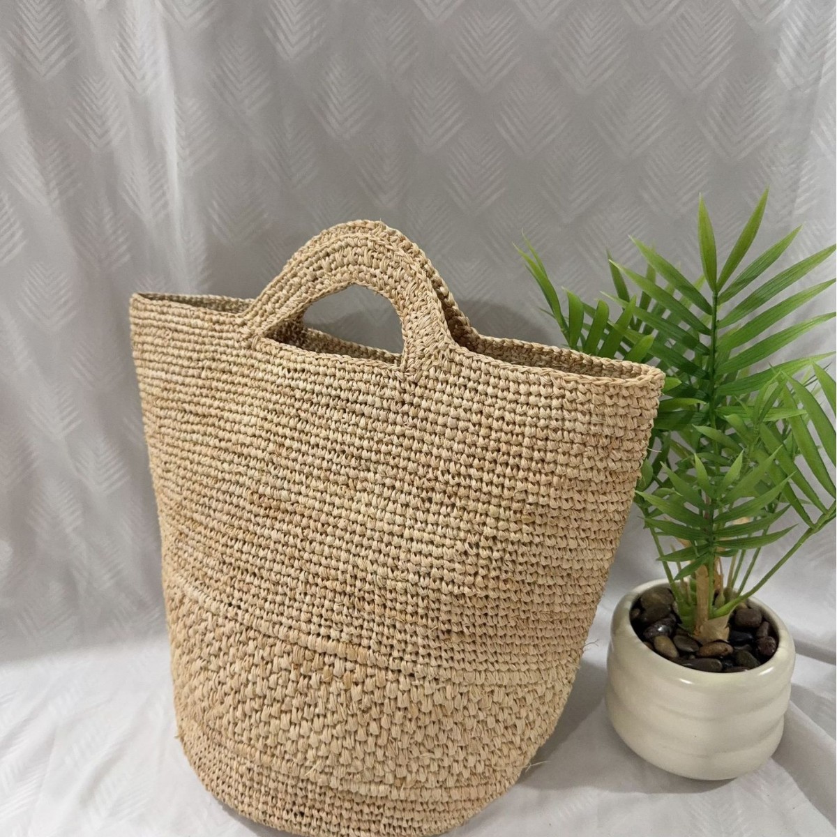 Beach Bag Straw - Bohemian Raffia Straw Bag Handmade Woven