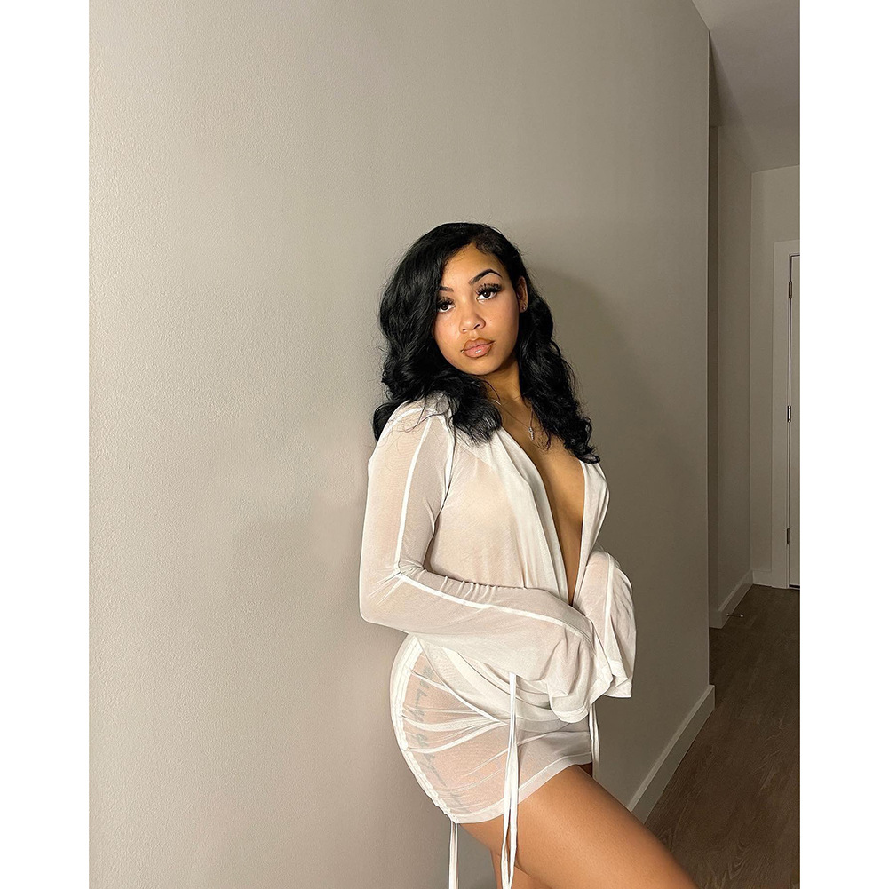 Summer Clothing Zara - Y2K Streetwear Perspectivity Mesh Women Dress