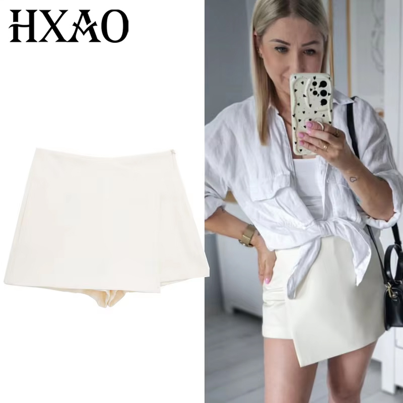 Summer Zara - HXAO Black White Skirt Shorts High