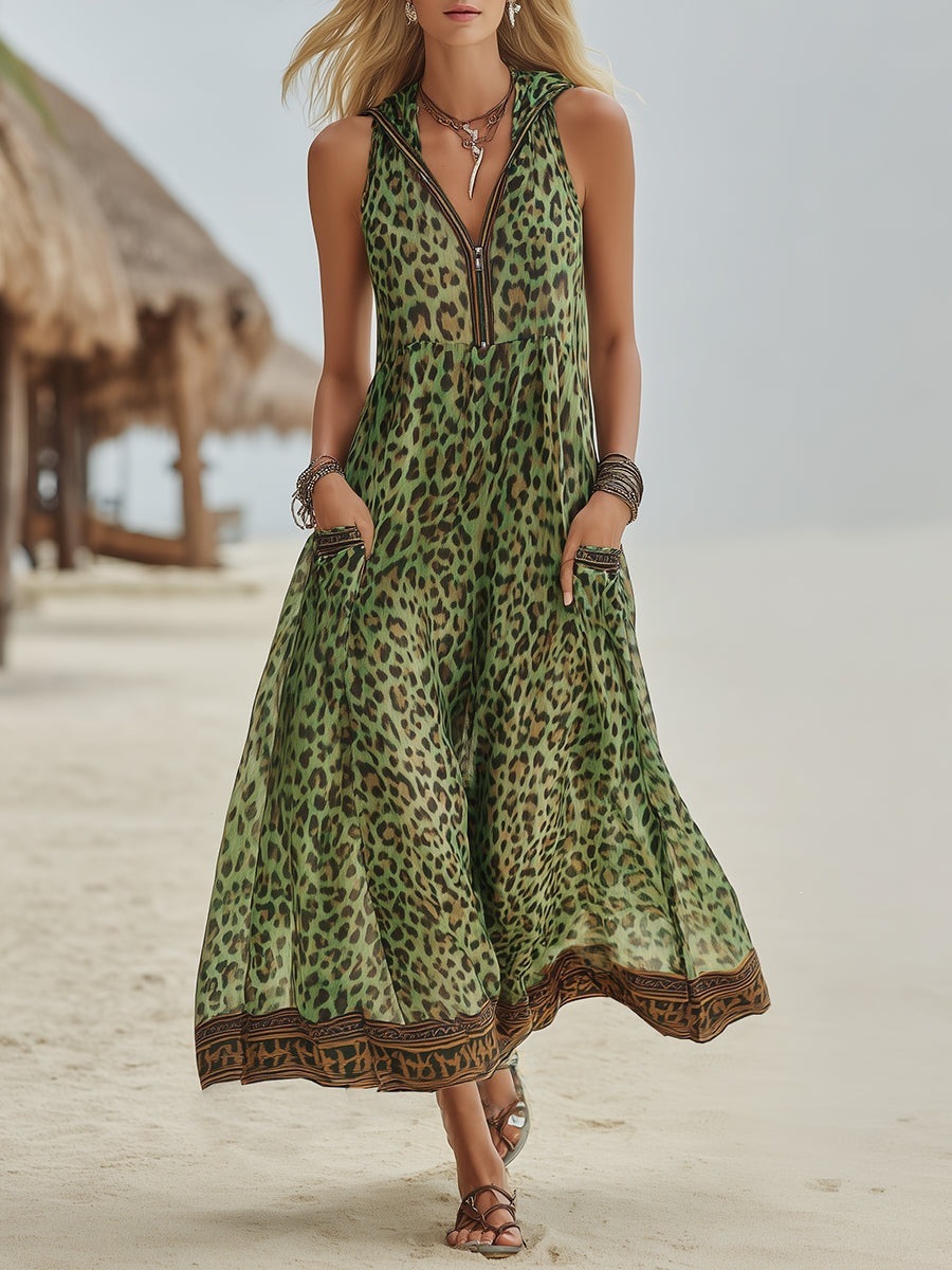 Summer Clothing H&M - 2026 Vintage Women's Long Dress Zipper