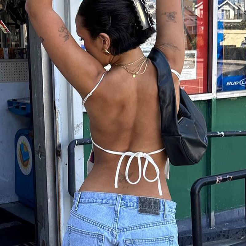 Y2K Style Spicy Girl Sexy Back - đánh giá và giá Summer Clothing Zara