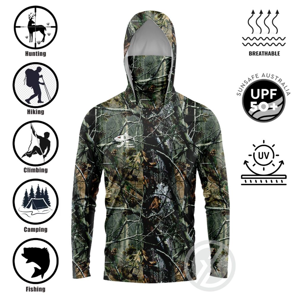 UPF50+ Hooded Fishing Shirt Bu - đánh giá và giá Summer Clothing Tops