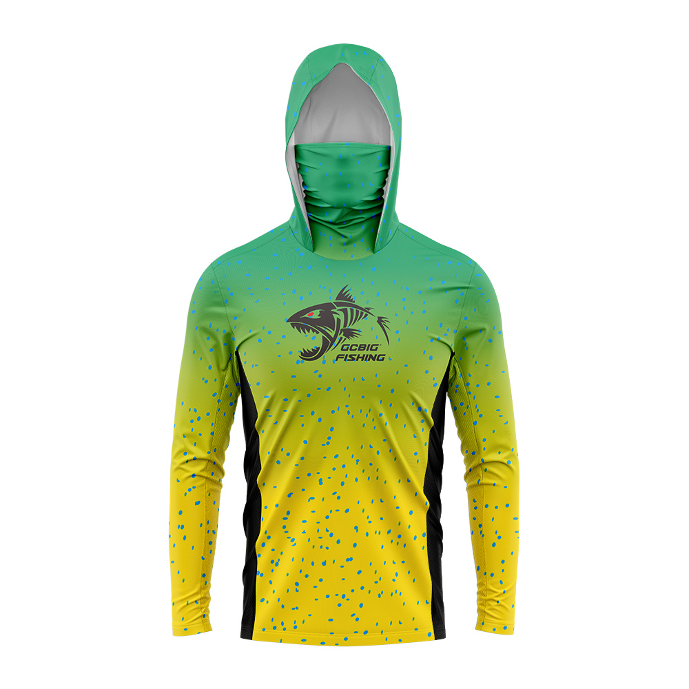 UPF50+ Hooded Fishing Shirt Bu - đánh giá và giá Summer Clothing Tops