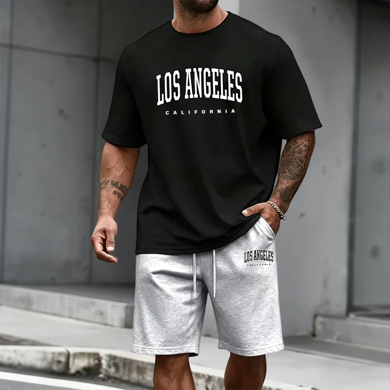 Men's Tracksuit Short Sleeve T - đánh giá và giá Summer Clothing Men Fashion