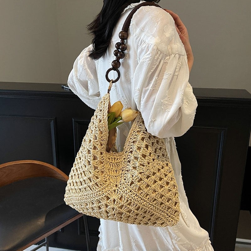 Beach Vacation Style Large Cap - đánh giá và giá Beach Bag Straw