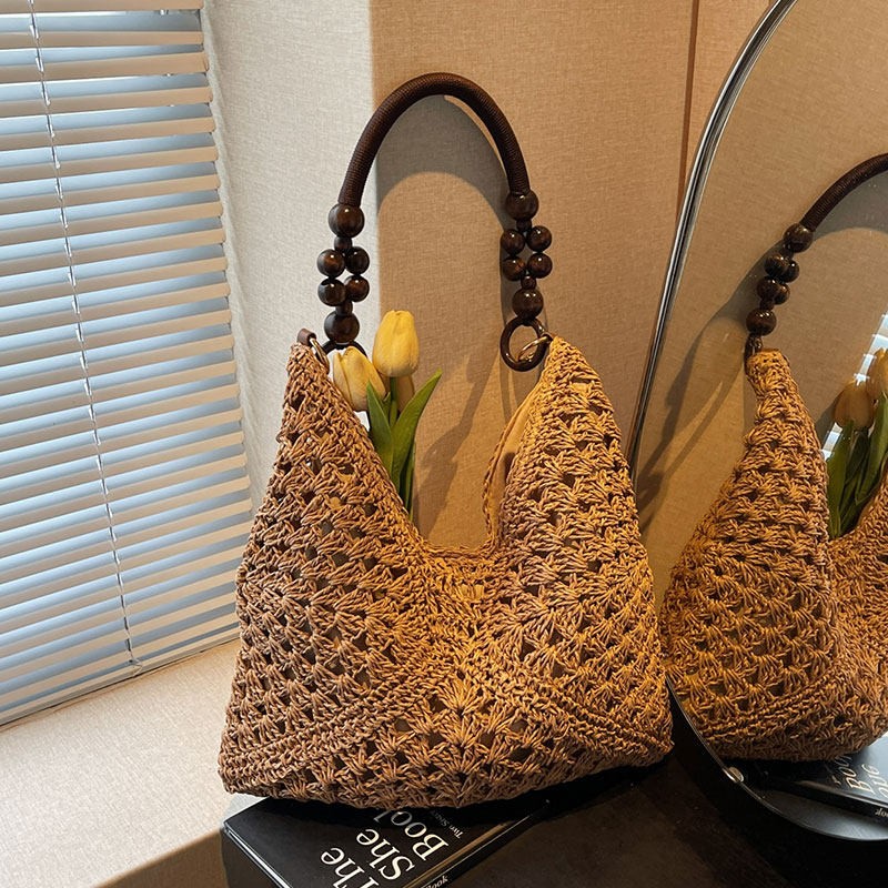 Beach Vacation Style Large Cap - đánh giá và giá Beach Bag Straw