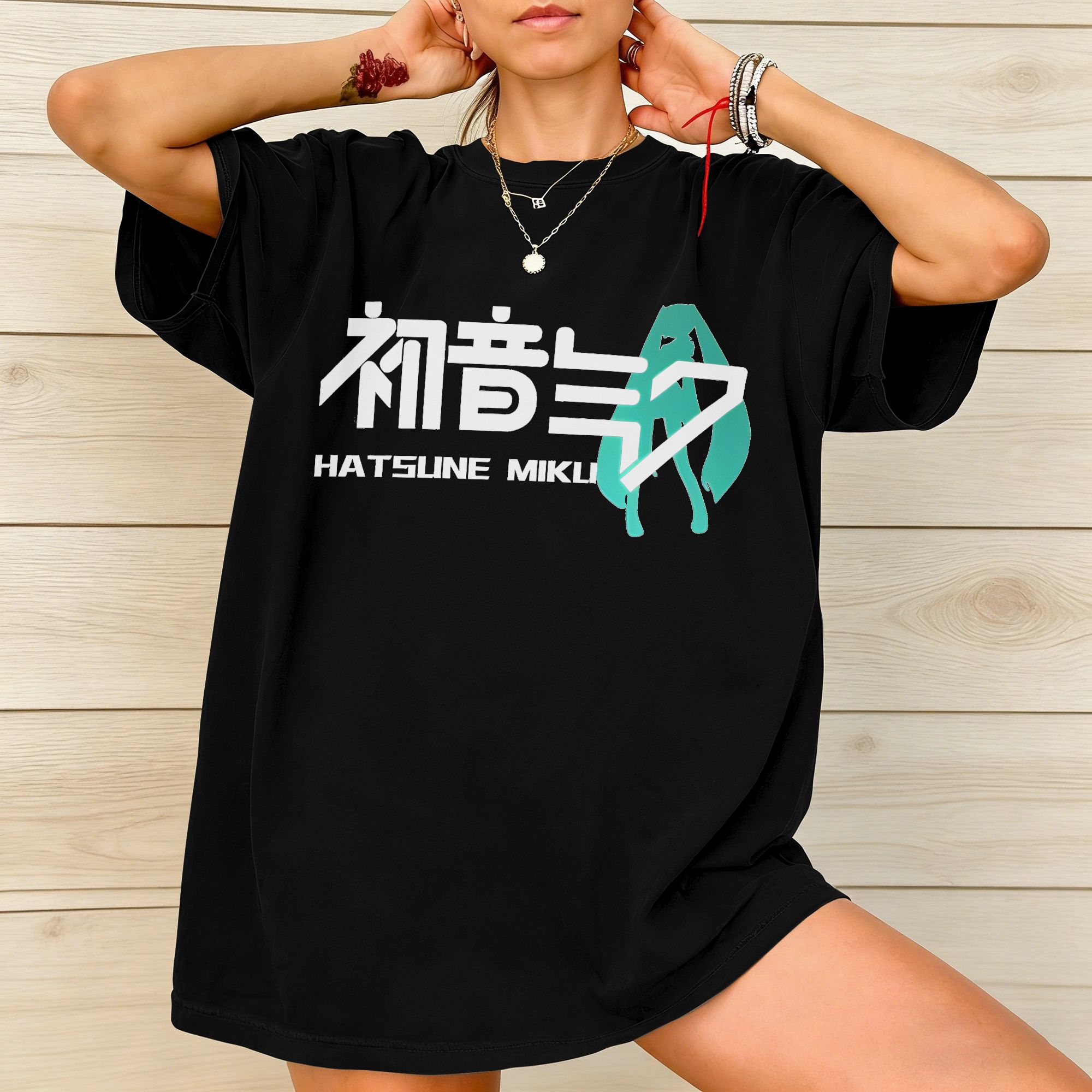 Miku Virtual Idol Japanese Ani - đánh giá và giá Summer Clothing H&M