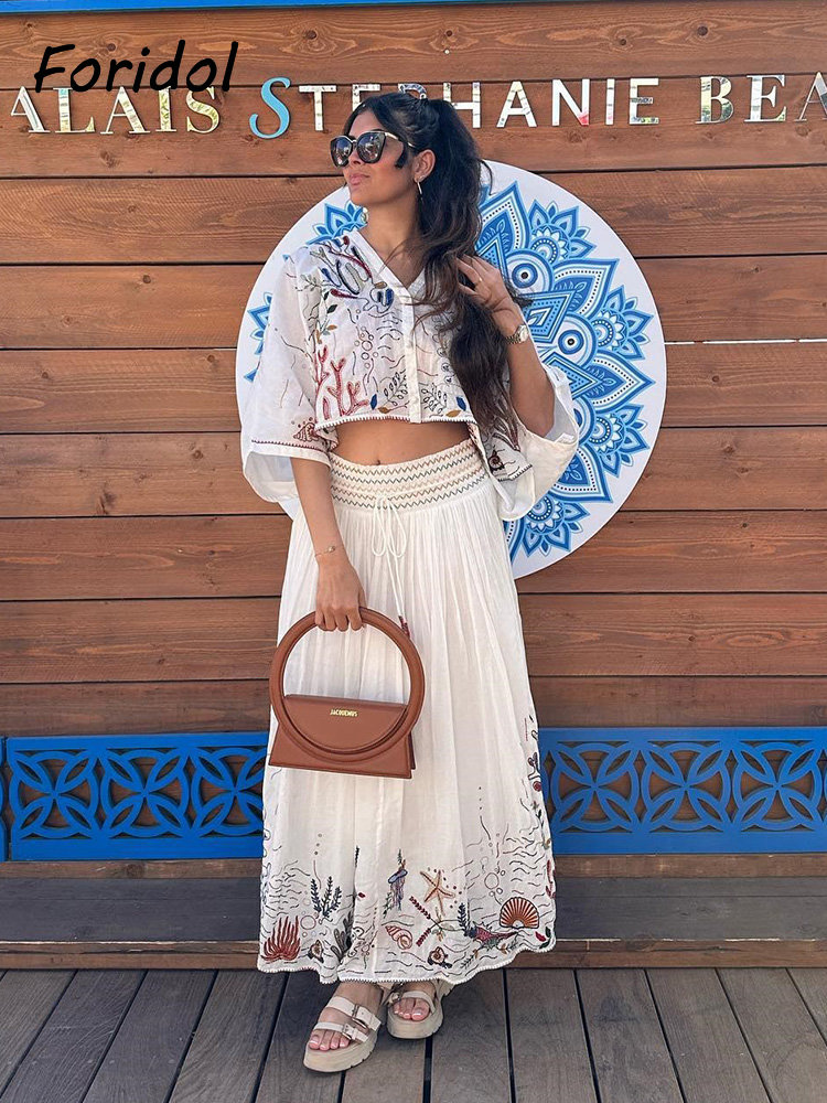 Foridol Marine Organism Embroi - đánh giá và giá Summer Clothing Women Sale