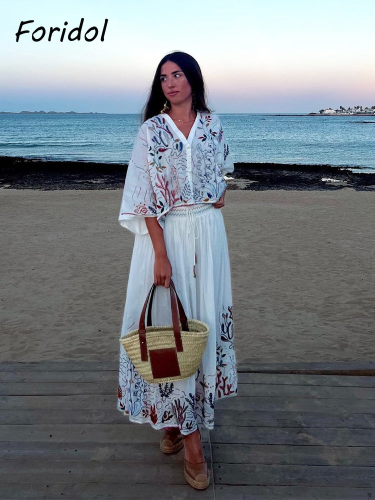 Foridol Marine Organism Embroi - đánh giá và giá Summer Clothing Women Sale