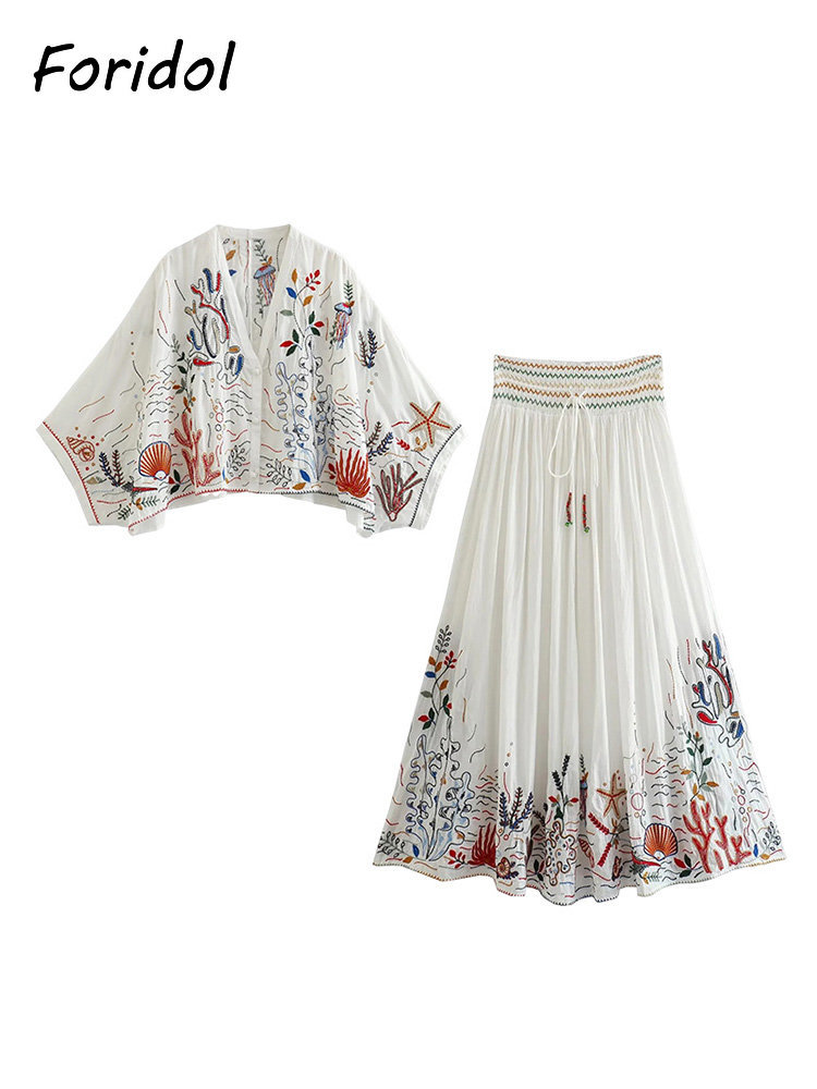 Foridol Marine Organism Embroi - đánh giá và giá Summer Clothing Women Sale