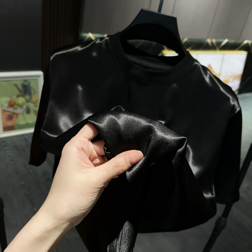 Mens Acetate Fiber Satin Gloss - đánh giá và giá Summer Clothing Men Fashion