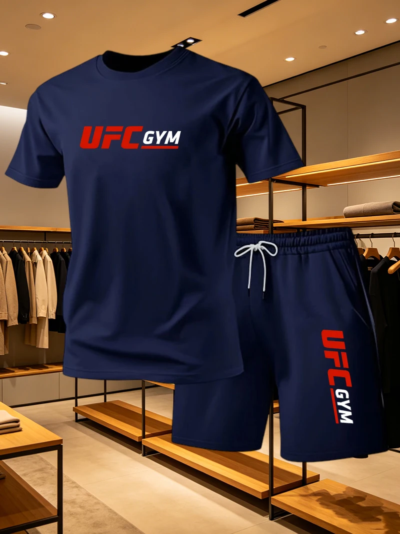 Men's Fashion T-shirt Shorts U - đánh giá và giá Summer Clothing Men Fashion