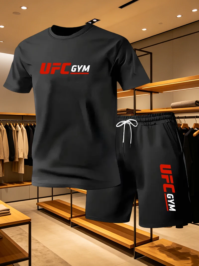 Men's Fashion T-shirt Shorts U - đánh giá và giá Summer Clothing Men Fashion