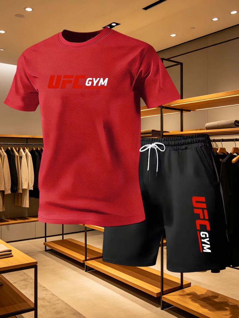 Men's Fashion T-shirt Shorts U - đánh giá và giá Summer Clothing Men Fashion