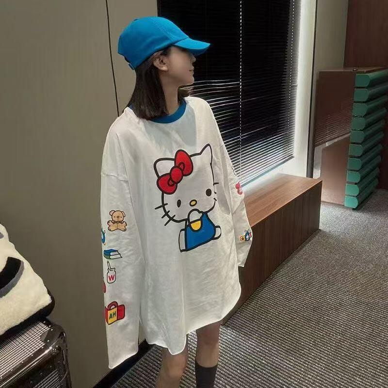 Long-Sleeved Hello Kitty Summe - đánh giá và giá Summer Clothing Tops