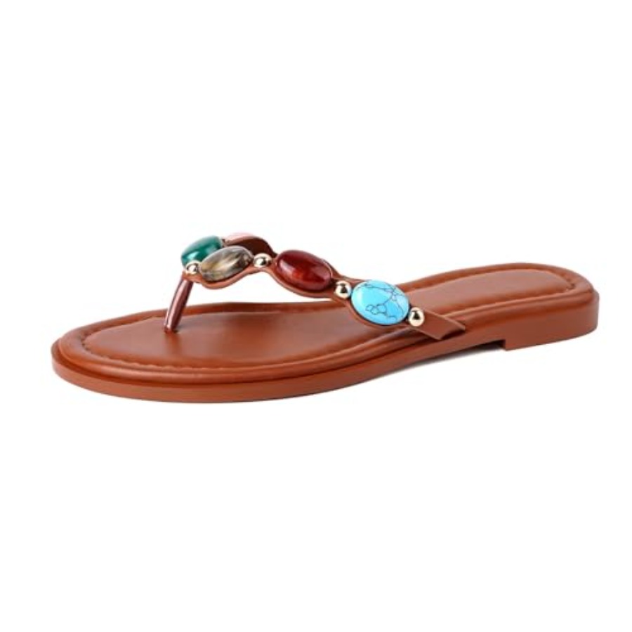 Jeweled Thong Flip Flops for W - đánh giá và giá Flip Flop Jeweled