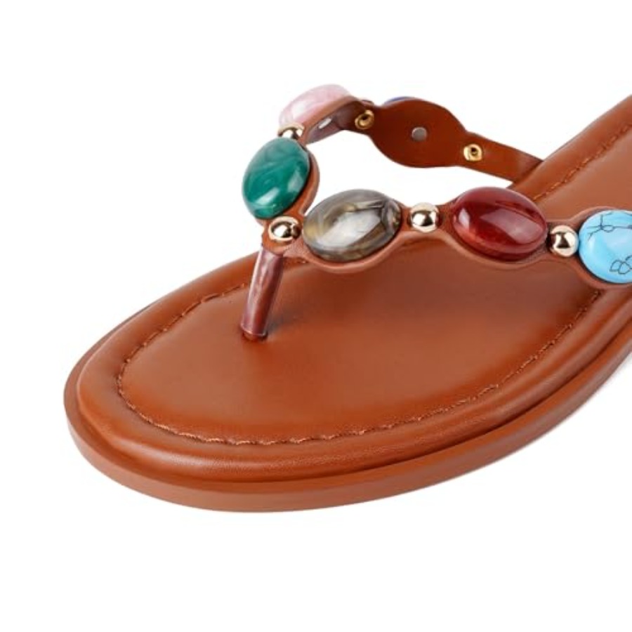 Jeweled Thong Flip Flops for W - đánh giá và giá Flip Flop Jeweled
