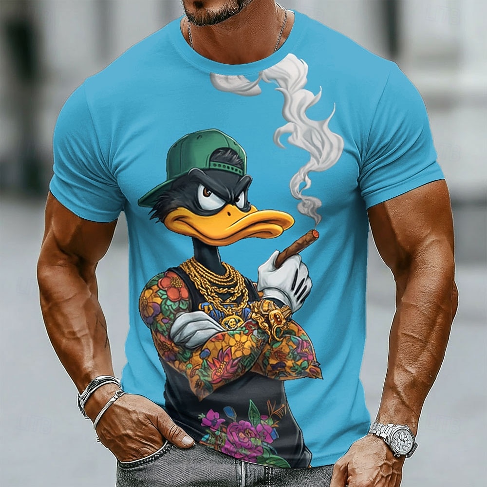 Funny 3D Grumpy Black Duck in  - đánh giá và giá Summer Duck Clothing