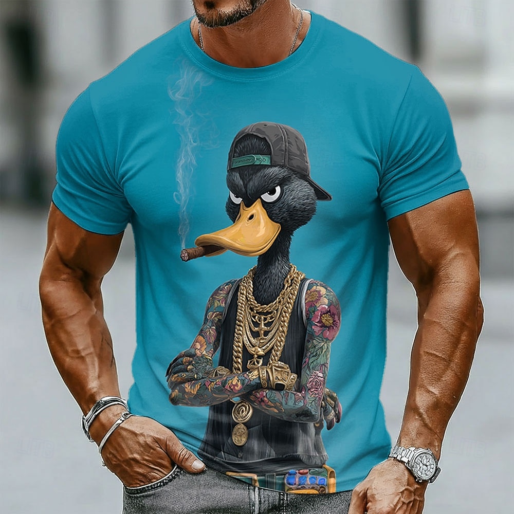 Funny 3D Grumpy Black Duck in  - đánh giá và giá Summer Duck Clothing