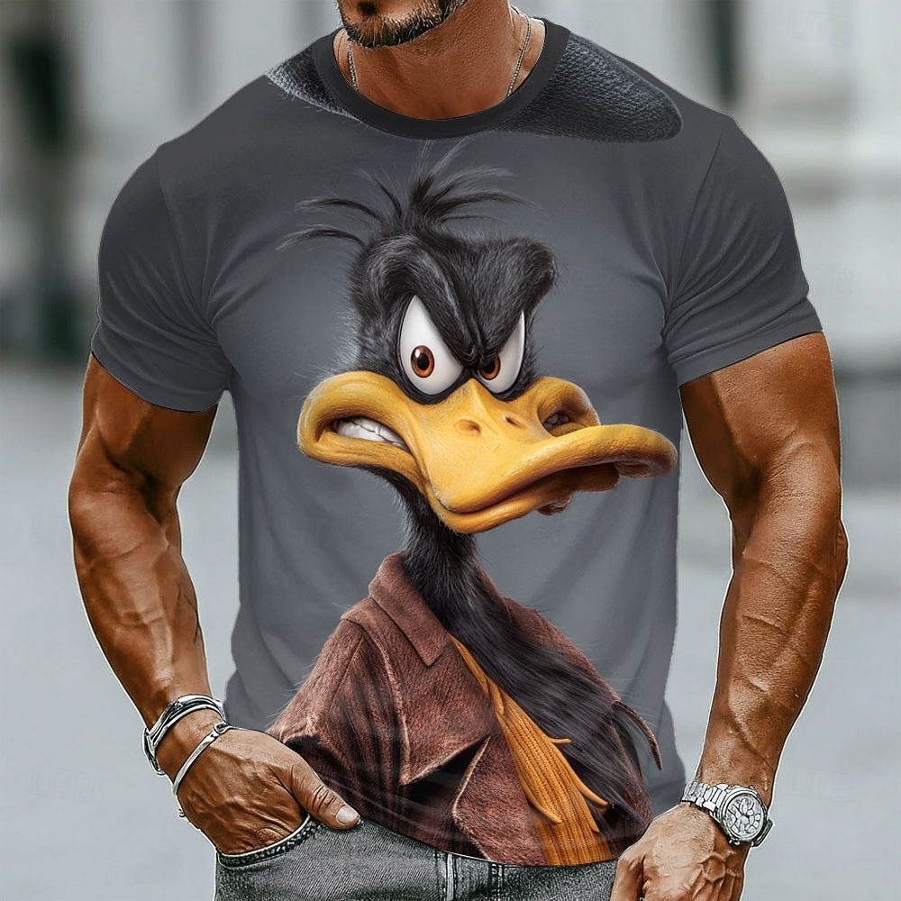 Funny 3D Grumpy Black Duck in  - đánh giá và giá Summer Duck Clothing