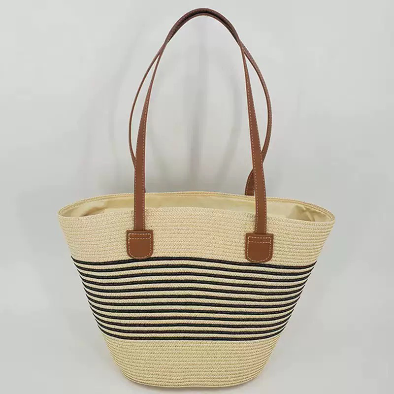 CLAREGQI  Women's Striped Stra - đánh giá và giá Beach Bag Straw