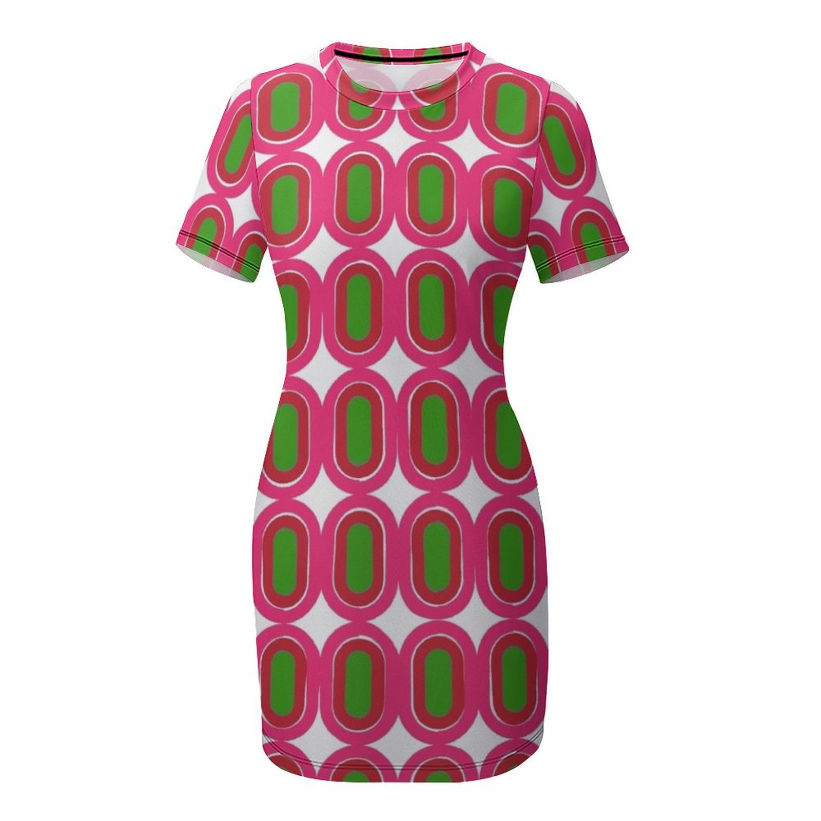 60s Mod Pattern - Pink Short-S - đánh giá và giá Summer Clothing Trends 2025 Women'S