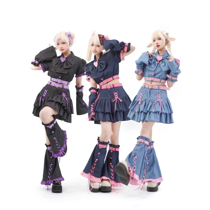 2024 Denim Sweetheart Y2k Set  - đánh giá và giá Summer Clothing Women Sale