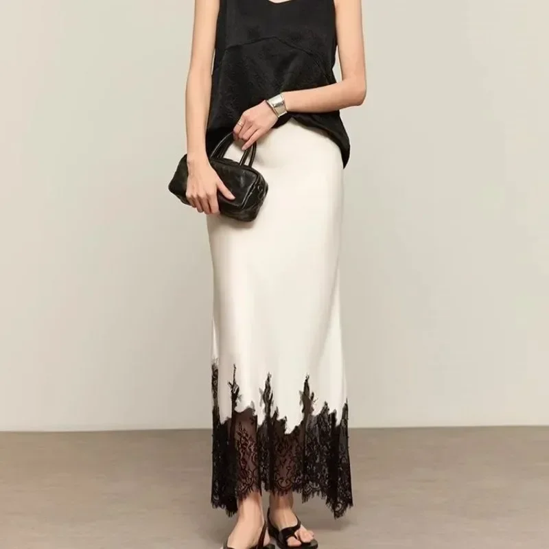 Fairy Lace-Trim Midi Skirt Hig - đánh giá và giá Summer Clothing Trends 2025 Women'S