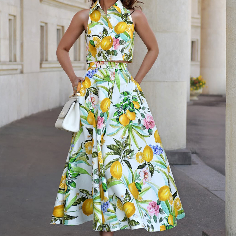 Women's Fashion Lemon Print Sl - đánh giá và giá Summer Zara