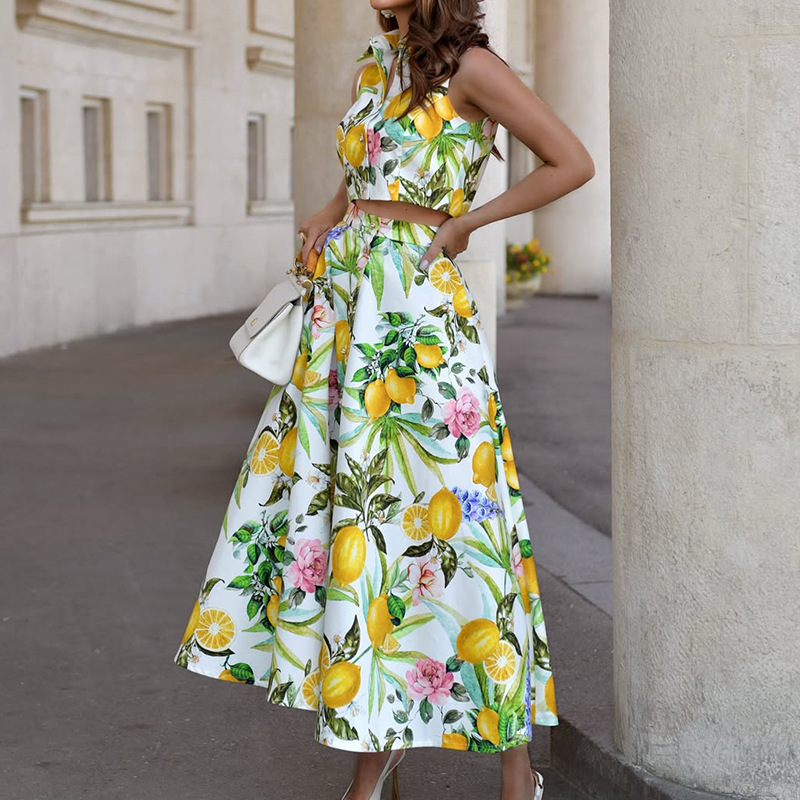 Women's Fashion Lemon Print Sl - đánh giá và giá Summer Zara
