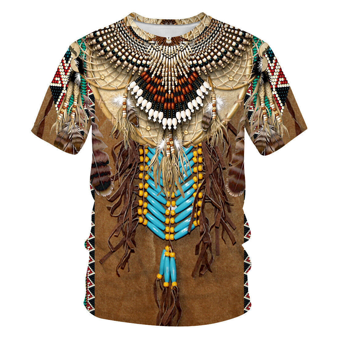 Indian Ethnic Style 3D Print T - đánh giá và giá Indian Summer Vintage Clothing