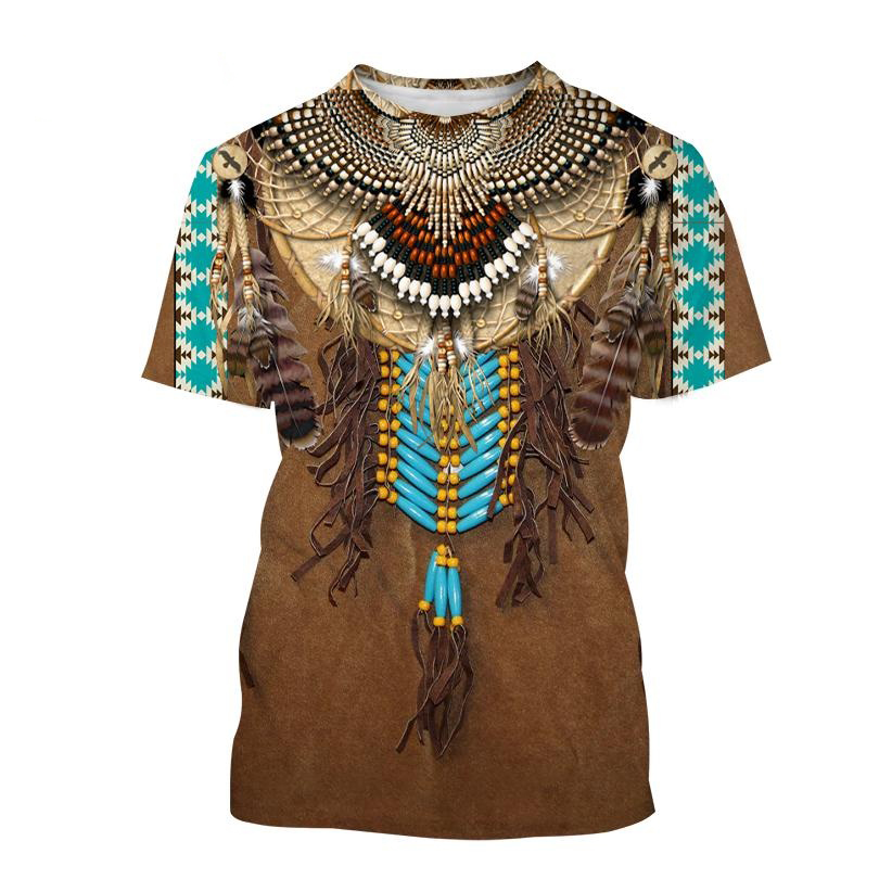 Indian Ethnic Style 3D Print T - đánh giá và giá Indian Summer Vintage Clothing