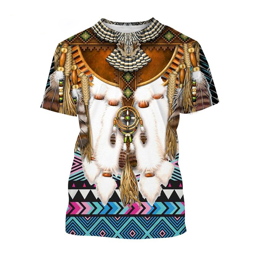 Indian Ethnic Style 3D Print T - đánh giá và giá Indian Summer Vintage Clothing
