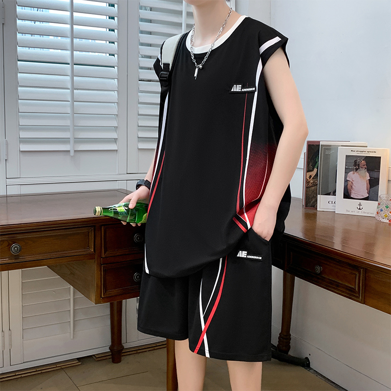 Men's Casual 2-Piece Sportswea - đánh giá và giá Summer Clothing Men Fashion