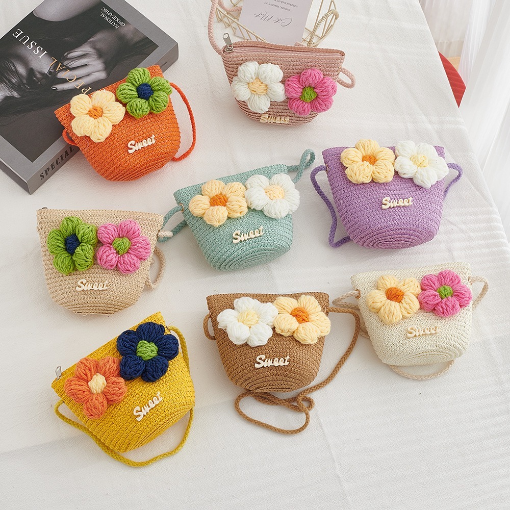 New Zipper Straw Bag Flower Pr - đánh giá và giá Beach Bag Straw