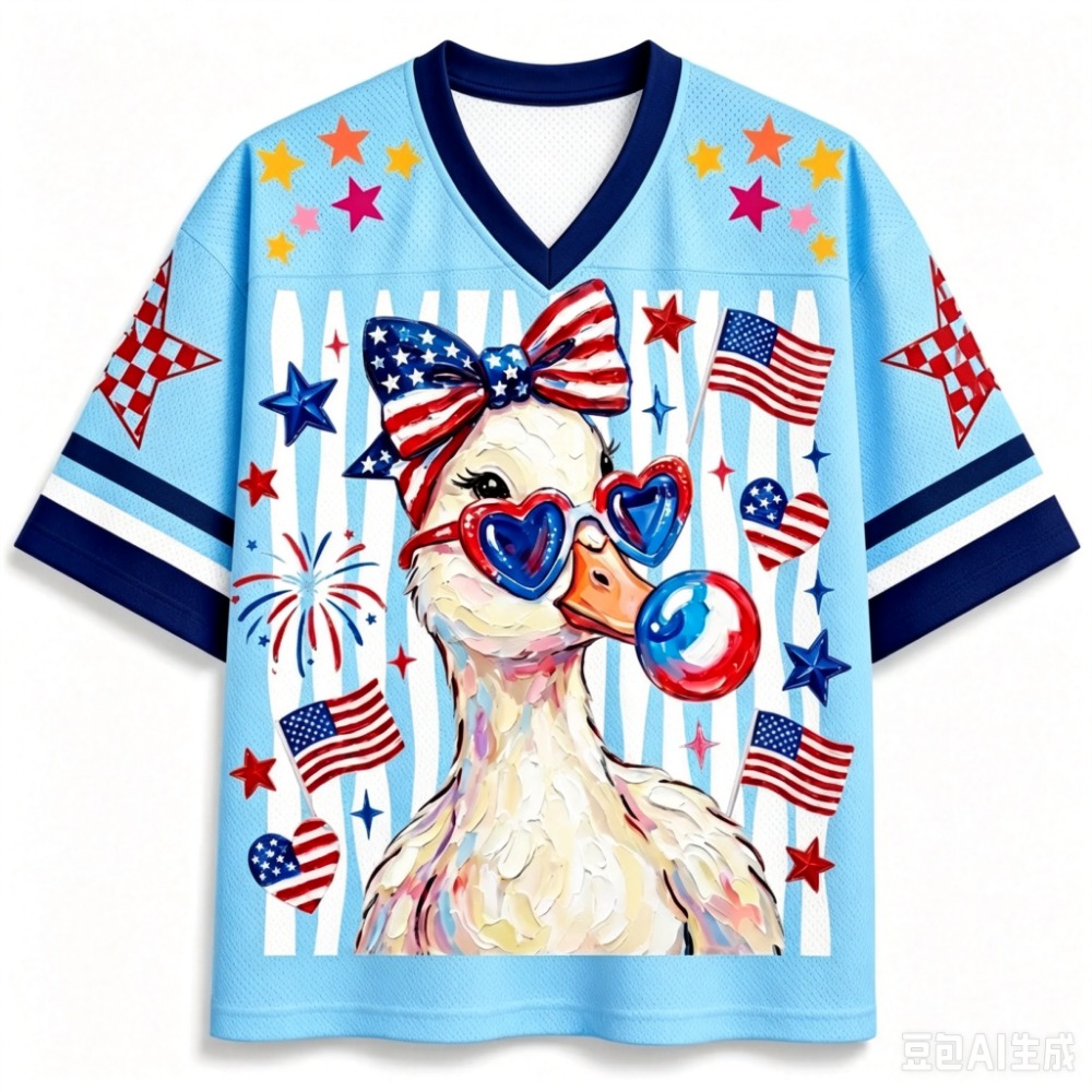 Star Flag Duck Illustration 3  - đánh giá và giá Summer Duck Clothing